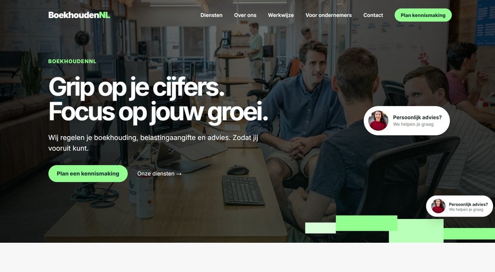 BoekhoudenNL website